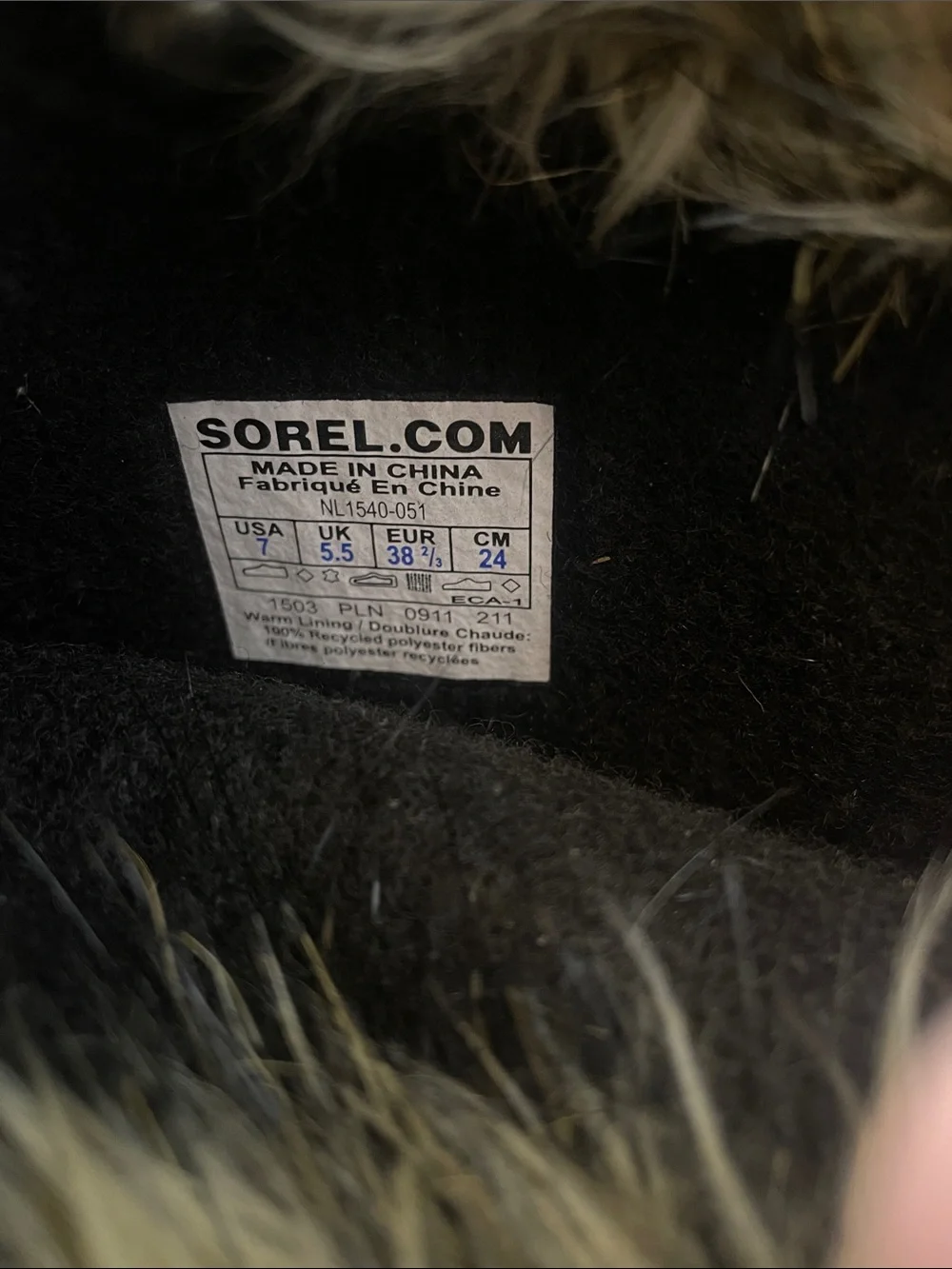 Sorel Joan Women’s Faux Fur Trim Winter Snow Boots in Brown and Black Size 7